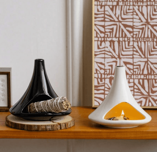 Ceramic Palo Santo Smudge Holder Tower