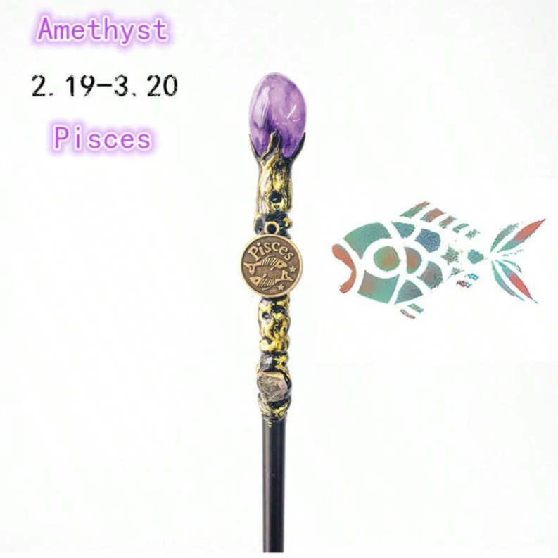 Zodiac Gemstone Wands