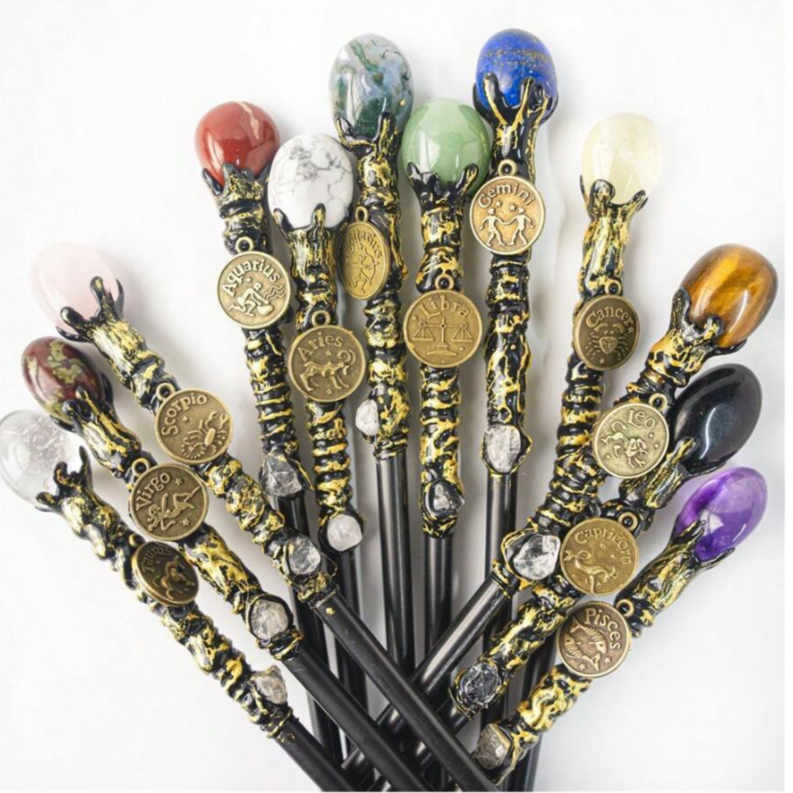 Zodiac Gemstone Wands