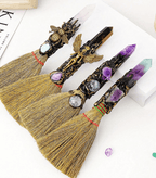 Broom Crystal Altar Wand