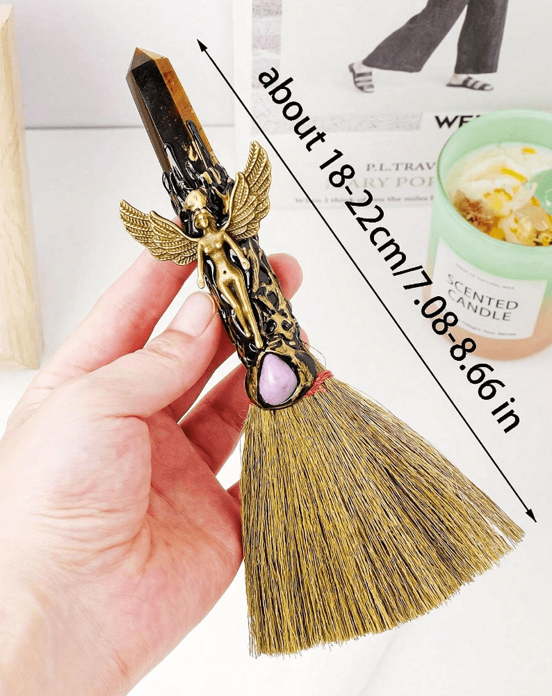Broom Crystal Altar Wand