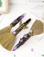 Broom Crystal Altar Wand