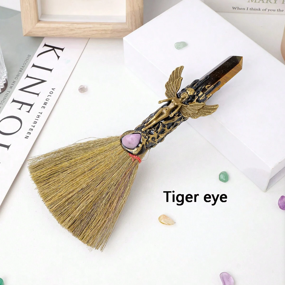 Broom Crystal Altar Wand