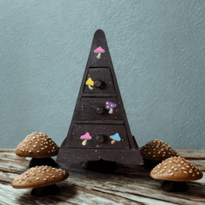 Mushroom Painted TRIANGULAR 3 Drawer Chest Large