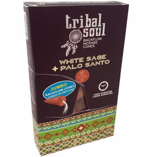 Tribal Soul Backflow Cones WHITE SAGE & PALO SANTO