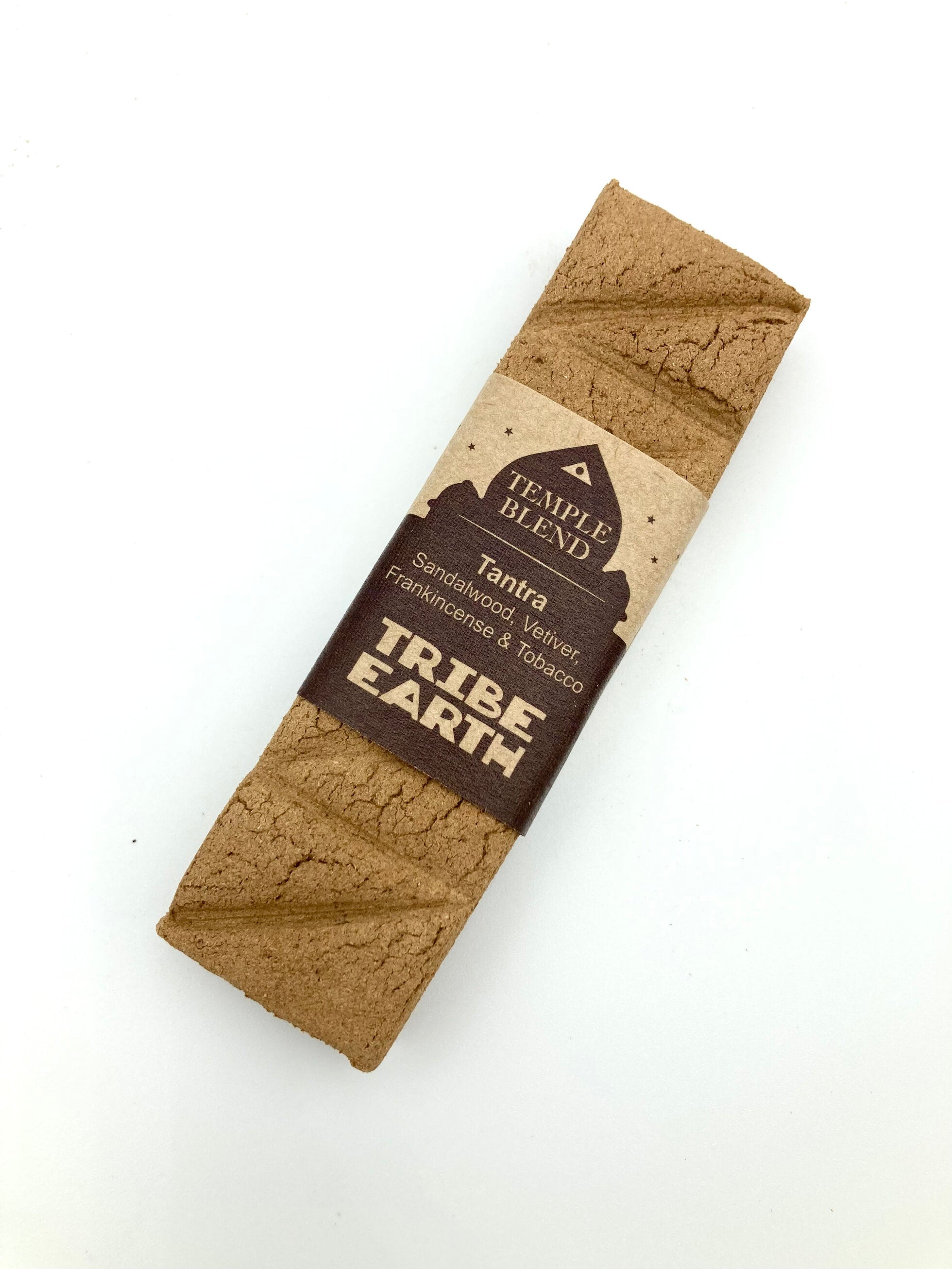 Tribe Earth TANTRA TEMPLE Sandalwood, Vetiver, Frankincense and Tobacco Incense Plank