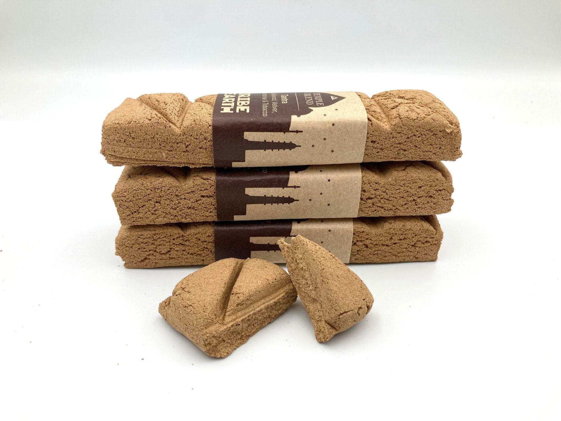 Tribe Earth TANTRA TEMPLE Sandalwood, Vetiver, Frankincense and Tobacco Incense Plank