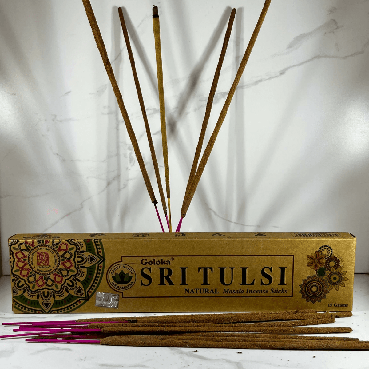 Goloka Natural SRI TULSI (Holy Basil) incense