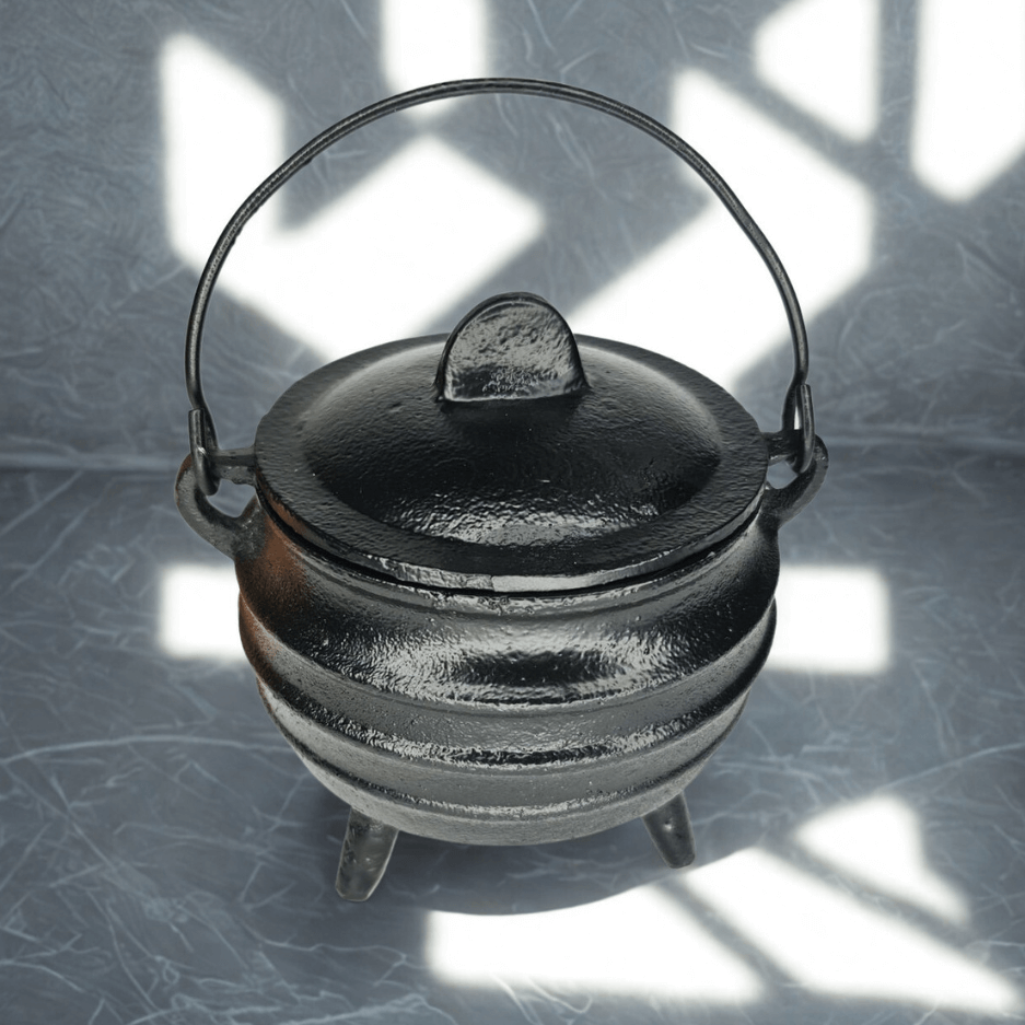 CAULDRON MEDIUM Cast Iron striped 12cm x 13cm