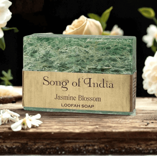 Song of India Loofah Soap JASMINE BLOSSOM 125g