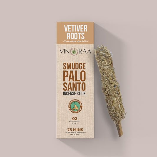 Palo Santo Smudge Incense VETIVER ROOTS