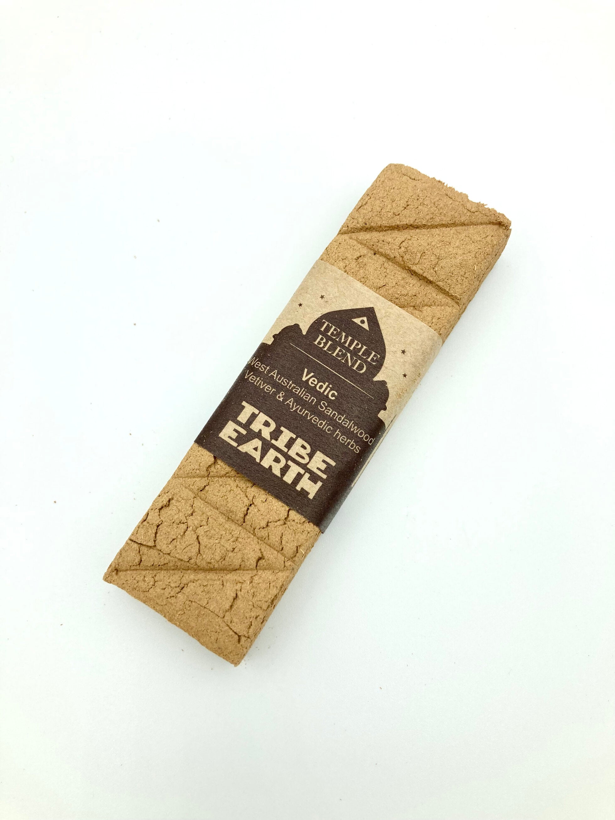 Tribe Earth VEDIC TEMPLE Sandalwood, Vetiver, Ayurvedic Herbs Incense Plank