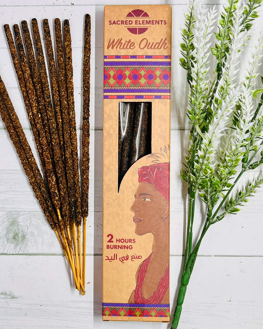 Sacred Elements Artisan Organic Incense WHITE OUDH