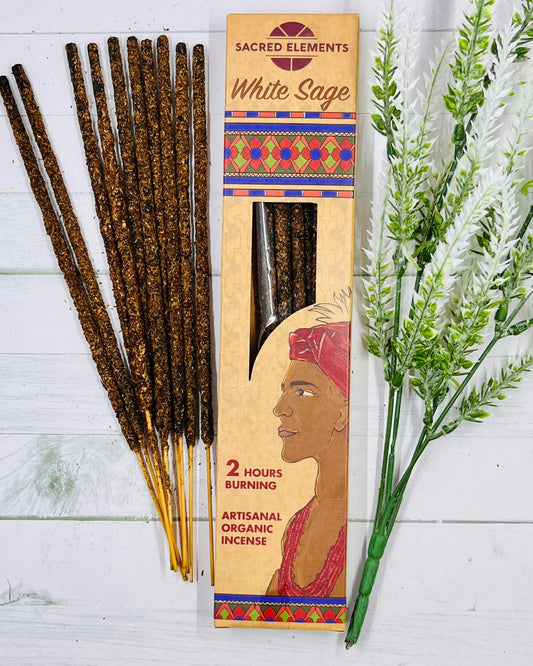 Sacred Elements Artisan Organic Incense WHITE SAGE