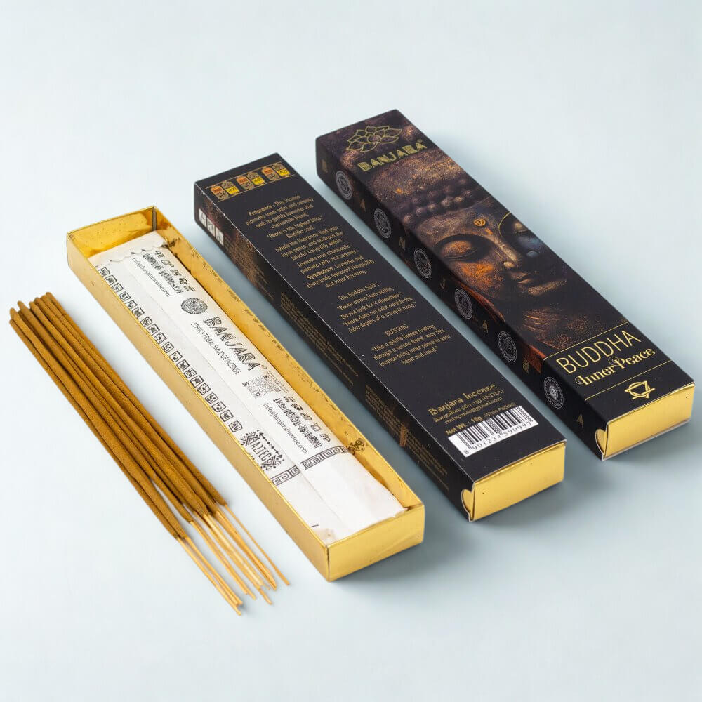 Banjara Incense BUDDHA INNER PEACE Lavender & Chamomile