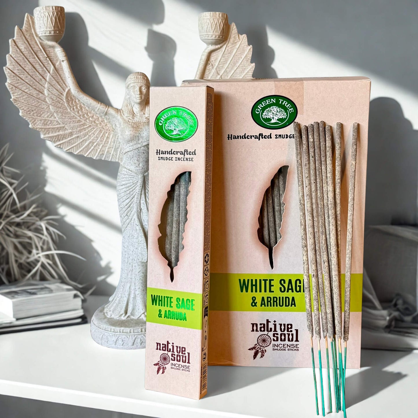 Native Soul Incense Smudge Sticks WHITE SAGE & ARRUDA
