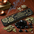 Goloka Manifestation Incense AURA PROTECTION Patchouli with black obsidian gem