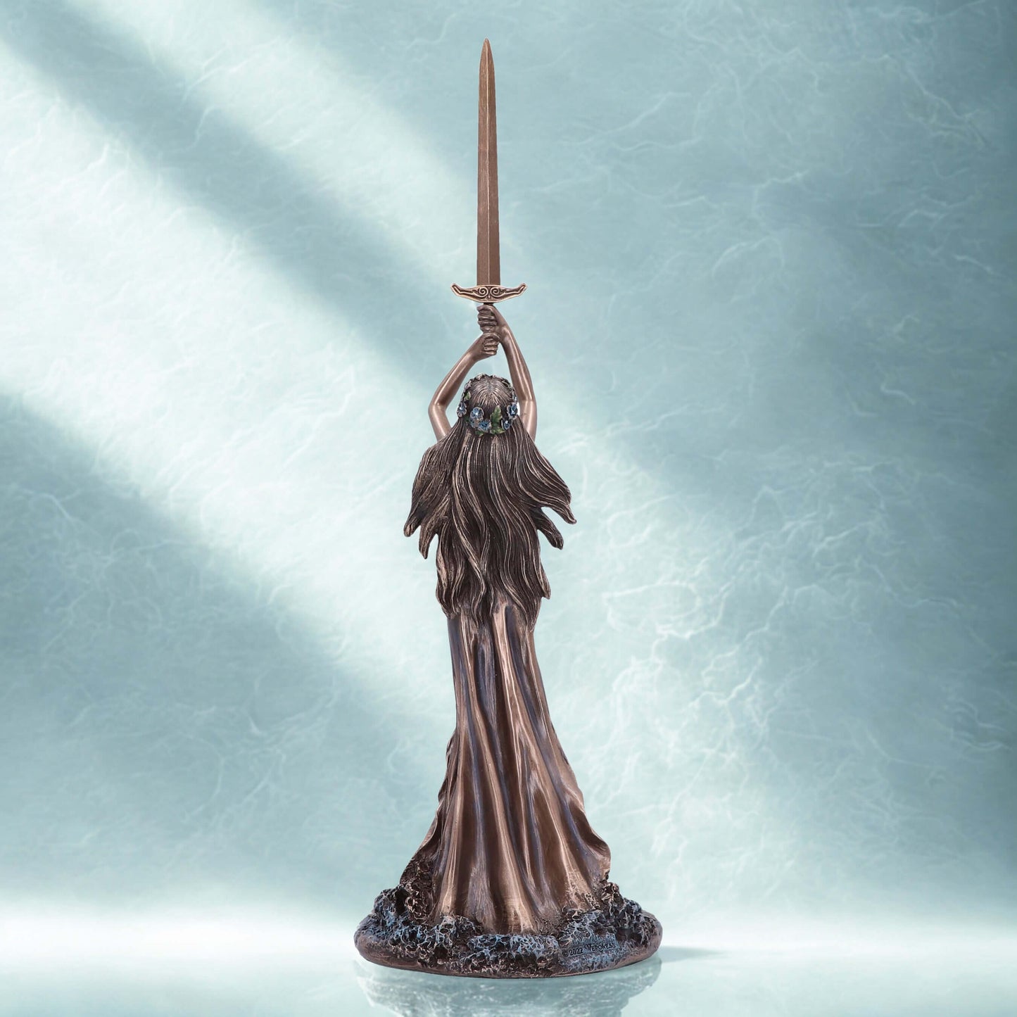 Lady of the Lake and Excalibur Bronze Figurine 33cm