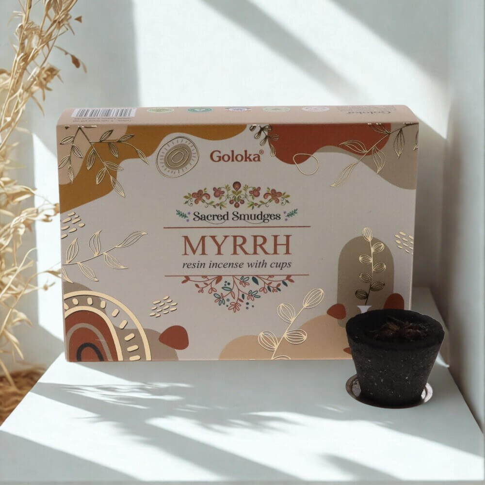 Goloka Resin Smudge Cups MYRRH