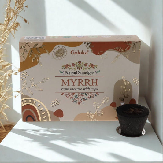 Goloka Resin Smudge Cups MYRRH