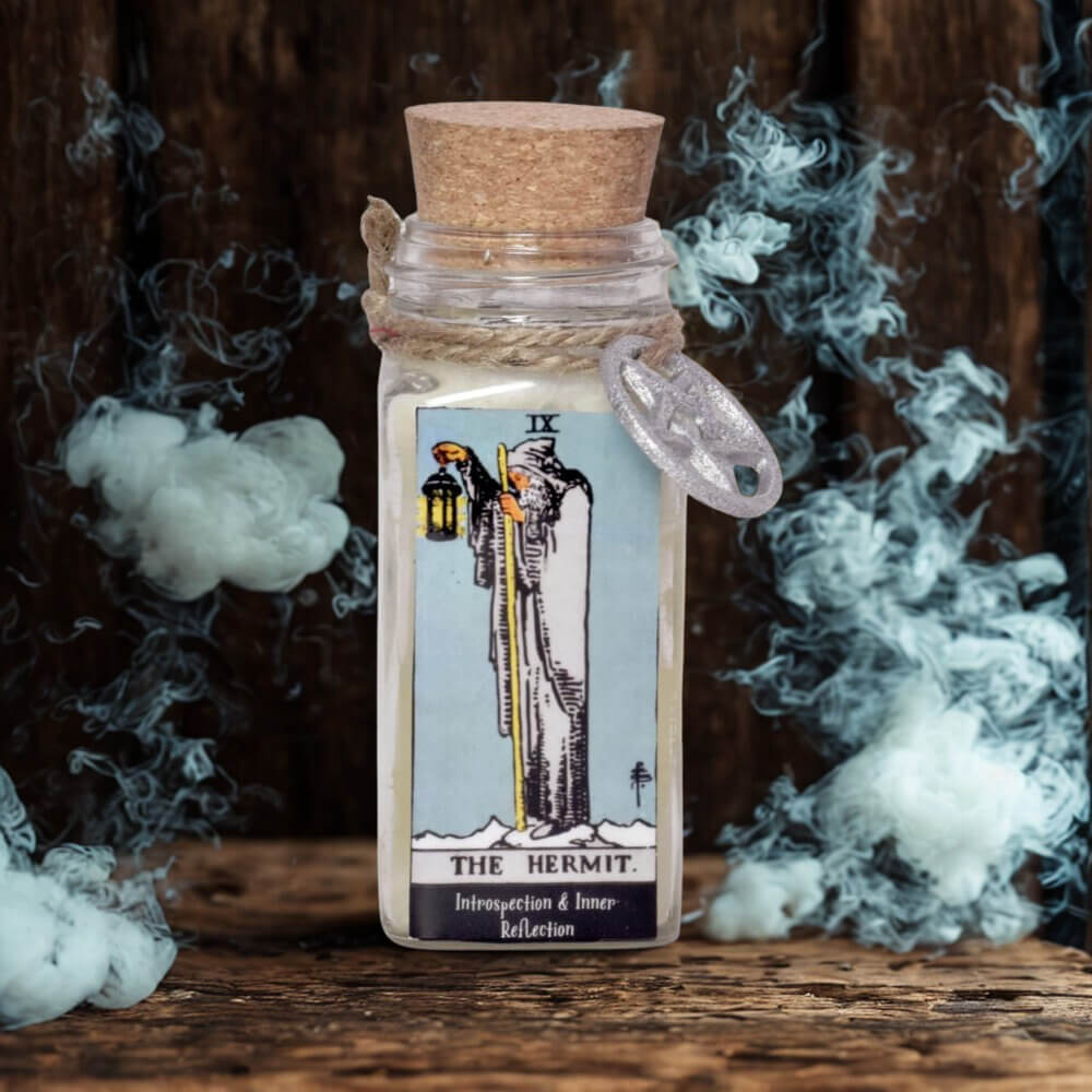 Crystal & Herb TAROT Candle THE HERMIT