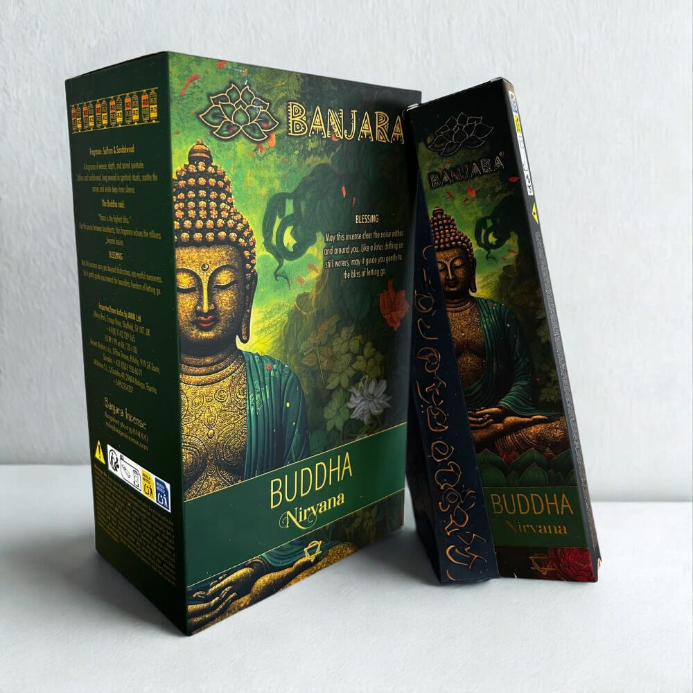 Banjara Incense BUDDHA NIRVANA Saffron & Sandalwood