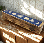 Wooden Incense Holder Box TRIPLE MOON 30cm