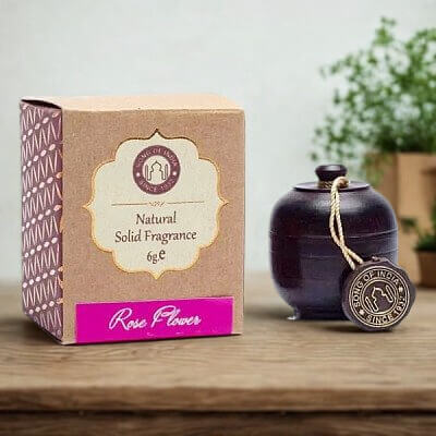 Song Of India Natural Solid Perfume ROSE FLOWERS 6g