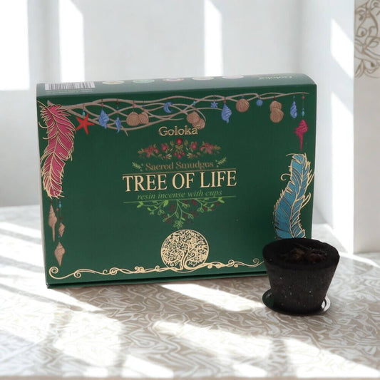 Goloka Resin Smudge Cups TREE OF LIFE