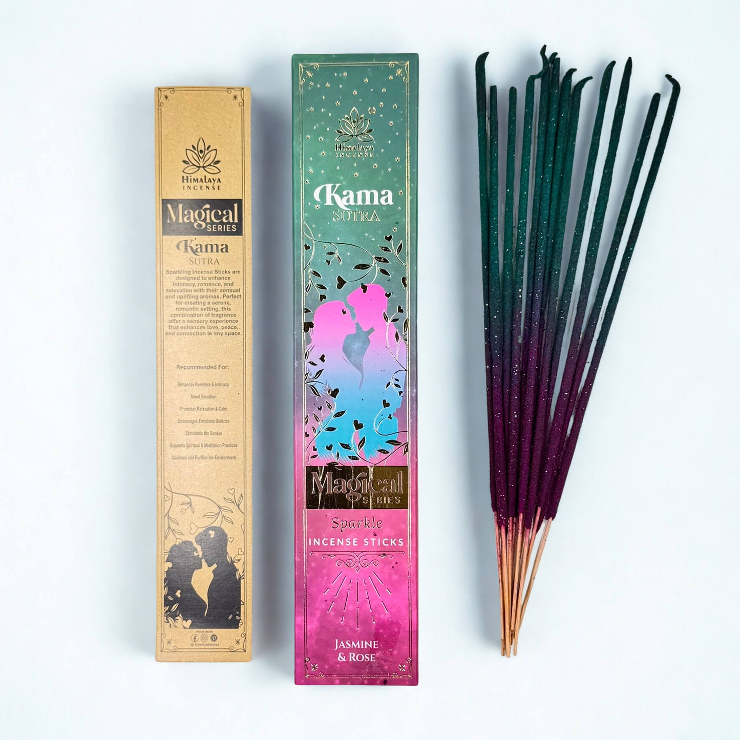 Himalayan Magical Series KAMA SUTRA sparkle incense Jasmine & Rose