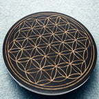 ALTAR TABLE Flower of Life Gold Engraved