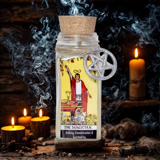 Crystal & Herb TAROT Candle THE MAGICIAN