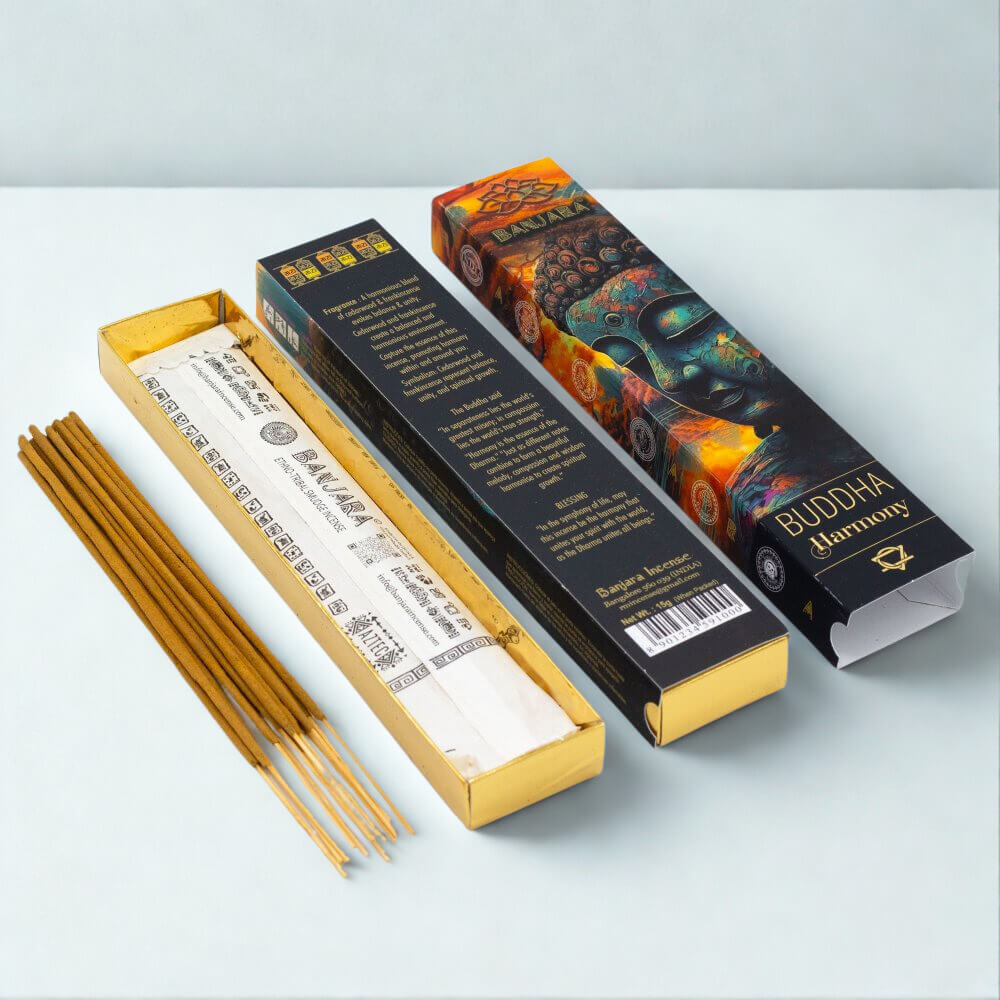 Banjara Incense BUDDHA HARMONY Cedarwood & Frankincense
