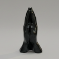 Incense Holder Black Resin Praying Hand