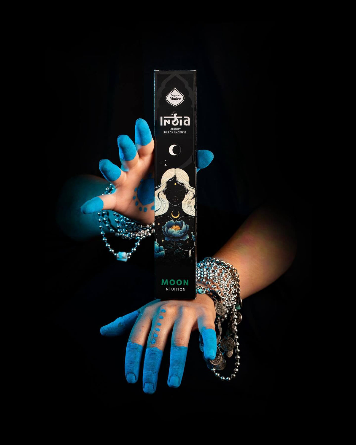 Sagrada Madre Luxury Black Incense MOON for Intuition