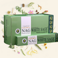Vijayshree Golden Nag White Sage incense