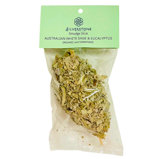 Silverstone Organic Smudge Stick AUSTRALIAN WHITE SAGE & EUCALYPTUS