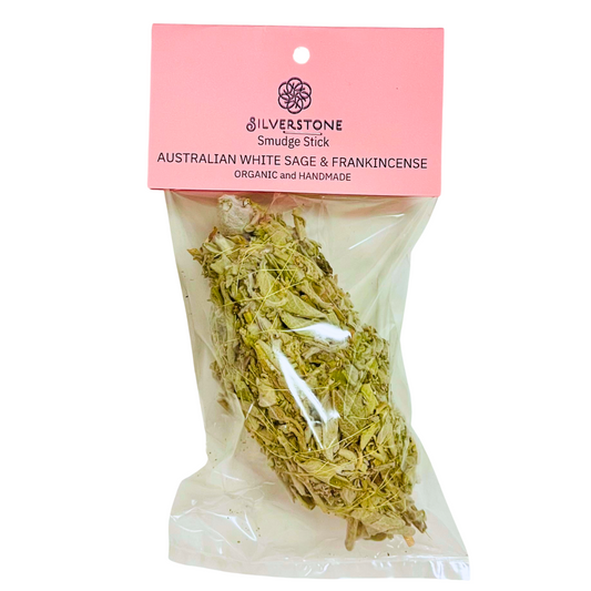 Silverstone Organic Smudge Stick AUSTRALIAN WHITE SAGE & FRANKINCENSE