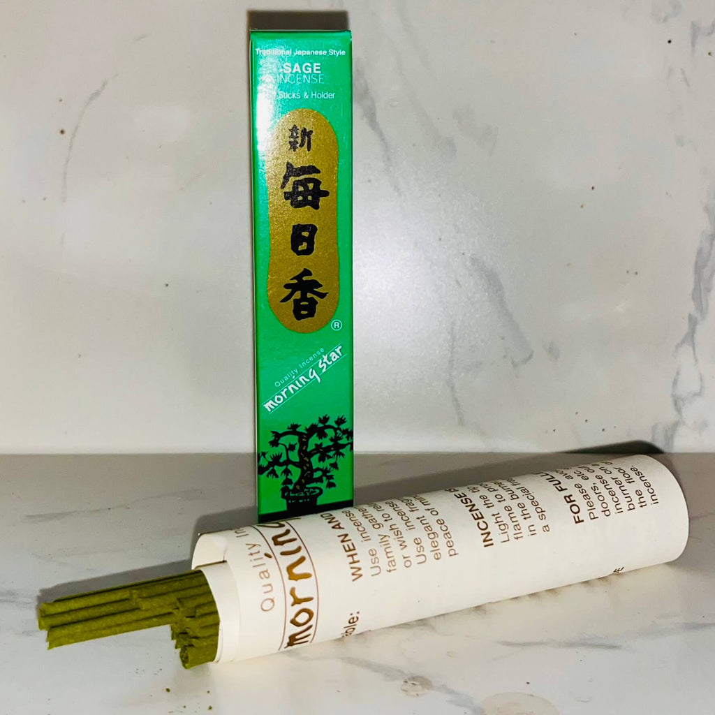 Morning Star WHITE SAGE Japanese Incense 50 stick