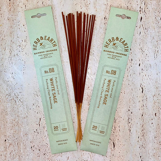 Herb & Earth Japanese Incense WHITE SAGE