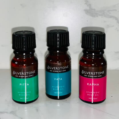 Ayurvedic Body Oil SET of 3 VATA-PITTA-KAPHA