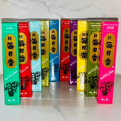 Morning Star ASSORTED 10 PACK Japanese Incense