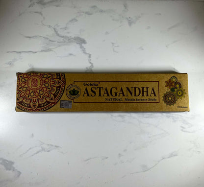 goloka organic incense sticks india astagandha australian hand-made hand made rolled hand-rolled organic-incense packet 15g