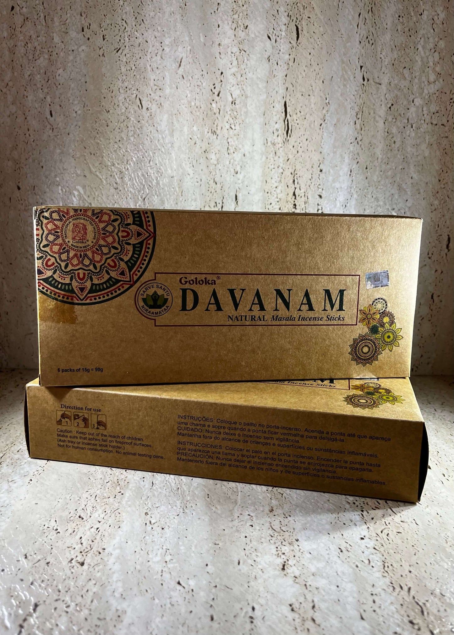 Goloka Organic Davanam incense