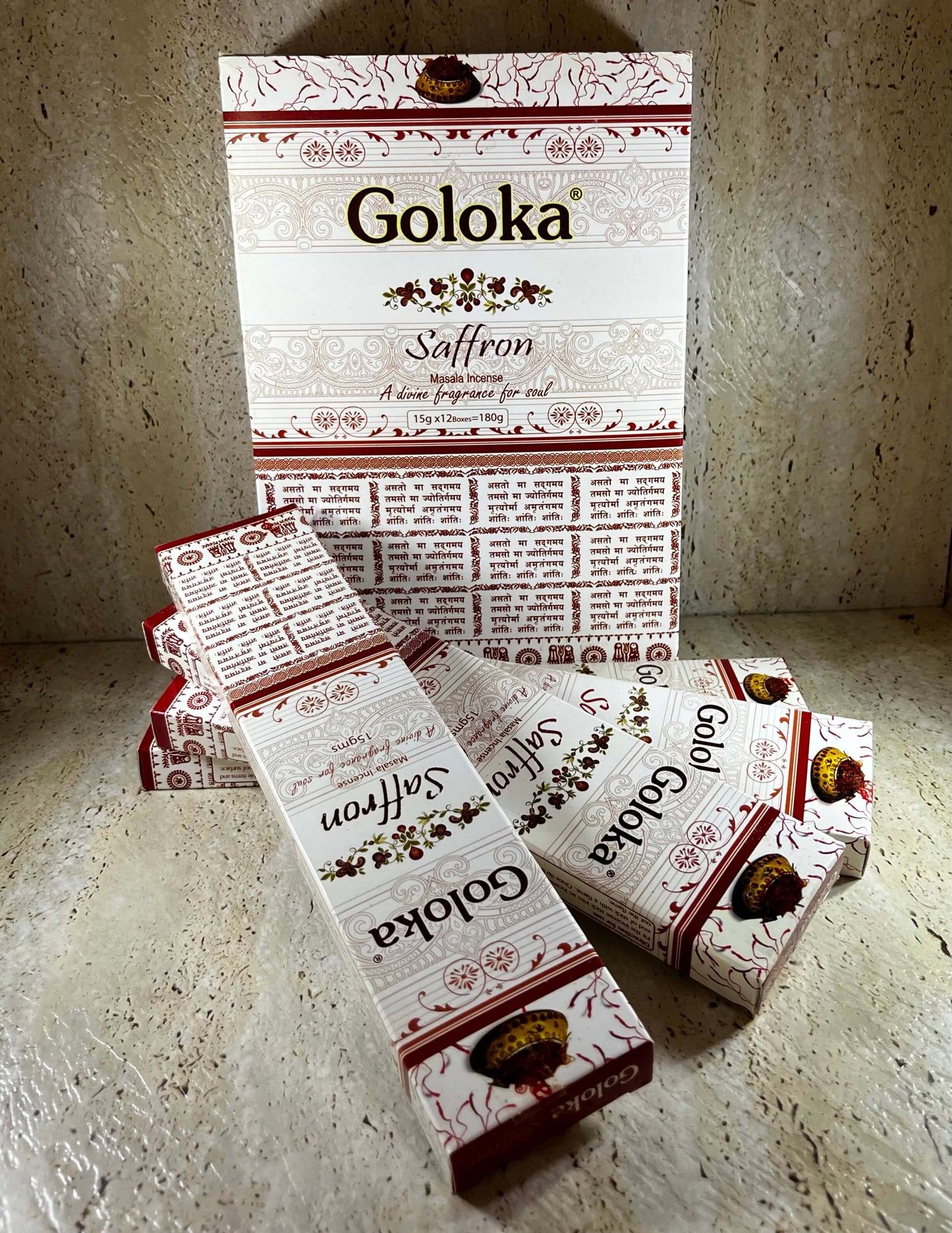 Goloka Saffron incense