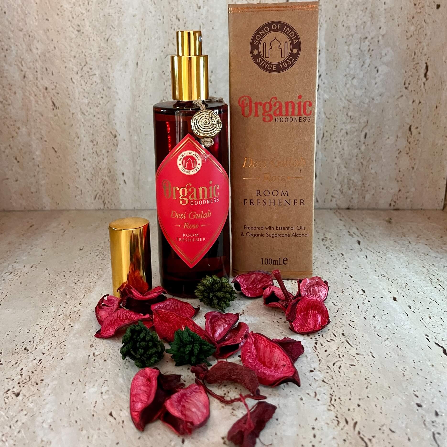 organic goodness gift set gift pack rose reed diffuser rose incense essential oil room spray rose desi gulab pack incense holder natural hand made special buy sale