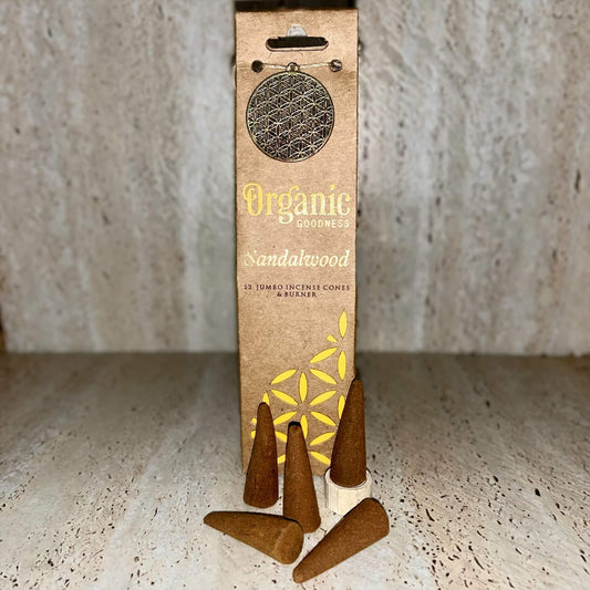 Organic Goodness Cones SANDALWOOD