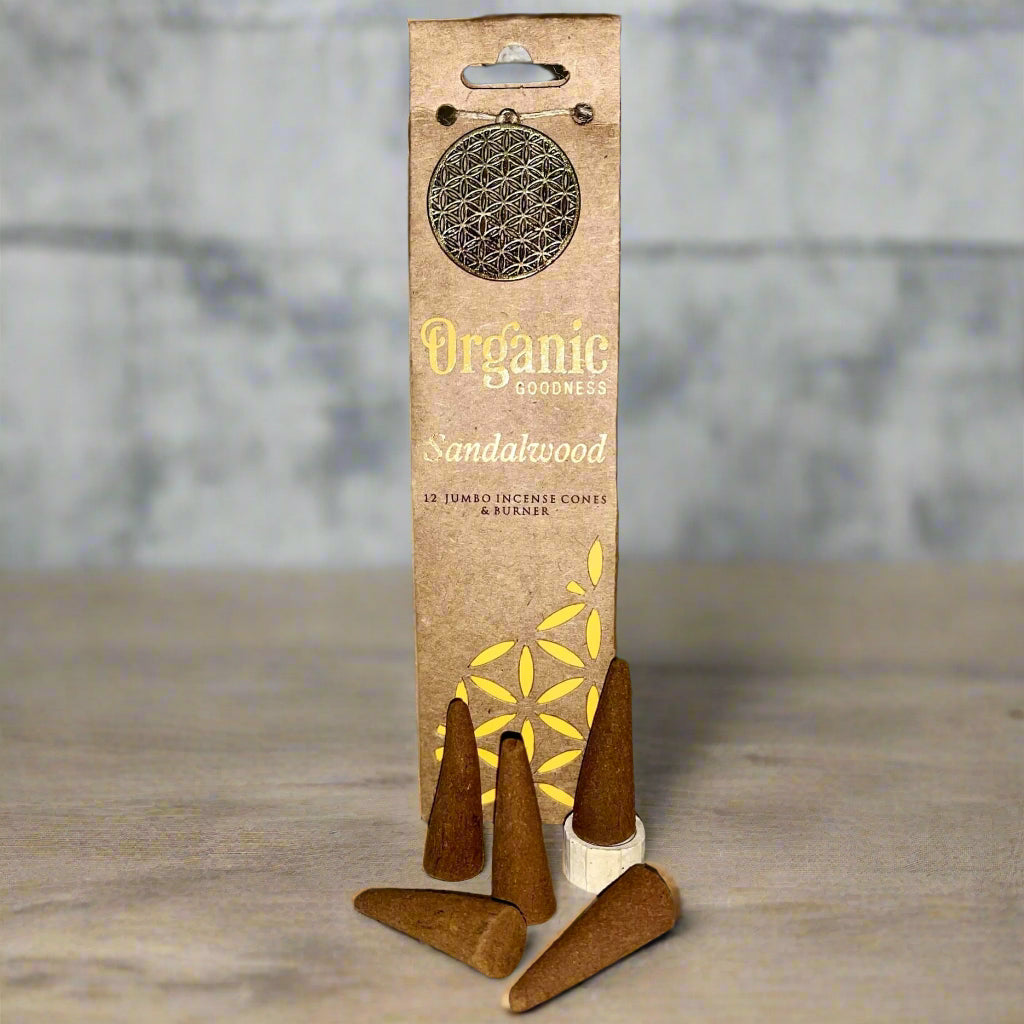 Organic Goodness Cones SANDALWOOD