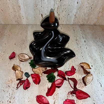 Backflow incense cone waterfall Fountain Ceramic small (D)