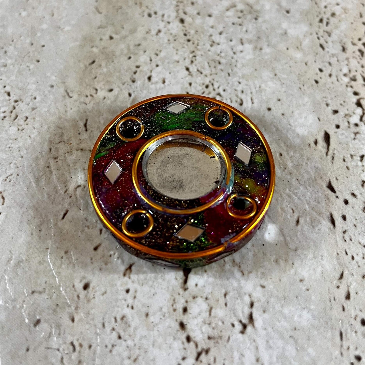 Incense and Cone Holder Mirror Resin Design